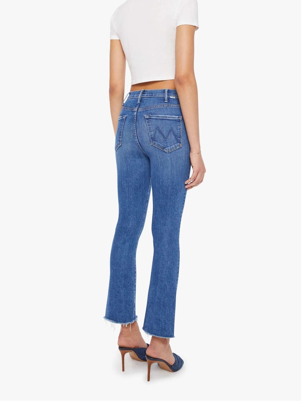 New MOTHER The Hustler Ankle Fray Jeans - Picture 1 of 6